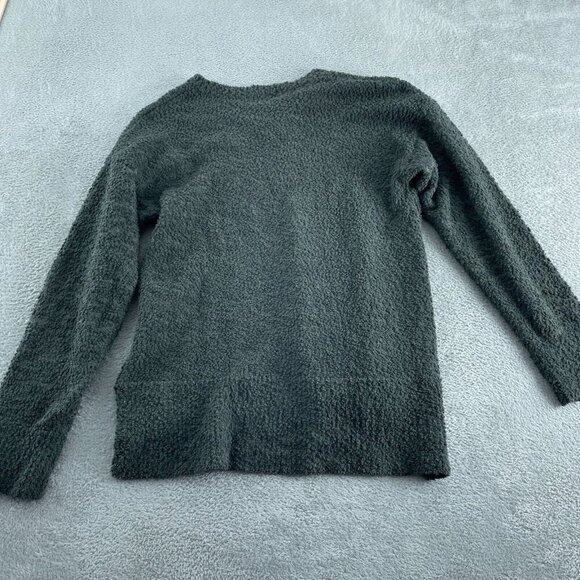 Sanctuary Womens Olive Green Textured V-Neck Sweater Size L Polyester 0660 - Picture 2 of 8